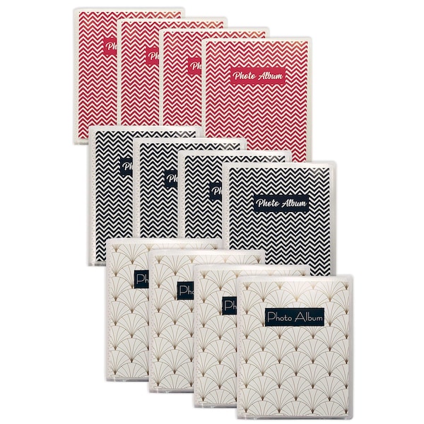 Better Office Products 48 Photo Mini Photo Album, 4in. x 6in. Clear View Cover W/Removable Inserts, Holds 48 Photos, 12PK 32104 - main